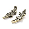 Brass Crocodile Figurines Statues for Home Desktop Feng Shui Ornament KK-A216-12AB-2