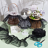 Organza Pleated Lace Ribbon OCOR-WH0097-42A-5