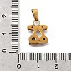 304 Stainless Steel Rhinestone Pendants STAS-Z158-07G-02-01-3
