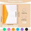 18Pcs 6 Colors PP Plastic A4 Binder Envelope Pockets AJEW-CP0005-10-2