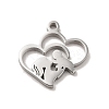 Non-Tarnish Mother's Day Theme 304 Stainless Steel Pendants LS-STAS-E171-03P-06-1