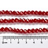 Baking Paint Imitation Jade Glass Bead Strands DGLA-A034-J8MM-A29-3