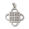 Non-Tarnish 304 Stainless Steel Pendants LS-STAS-U010-22P-1
