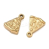Hammered 304 Stainless Steel Pendants STAS-Z192-02G-2