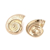 Conch Alloy Stud Earrings for Women X-EJEW-A112-07KCG-3