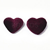 Velvet Cloth Fabric Covered Cabochons WOVE-S084-14F-2
