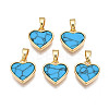 Real 18K Gold Plated Brass Pendants KK-N233-169A-03C-1