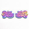 Mother's Day Ion Plating(IP) 201 Stainless Steel Pendants LS-STAS-R114-024-2