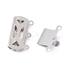 Tarnish Resistant 304 Stainless Steel Box Clasps LS-STAS-P249-03P-A-3