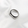 Rectangle 304 Stainless Steel Finger Rings for Men FS-WGDBD74-06-2