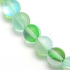 Synthetic Moonstone Beads Strands G-F142-6mm-05-3