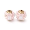 Handmade Resin Indonesia Round Beads IPDL-P005-23KCG-03-1