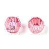 Transparent Spray Painted Glass Beads X1-EGLA-N018-4mm-07-3