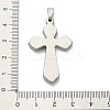 304 Stainless Steel Charms with Rhinestone STAS-Q343-16P-3