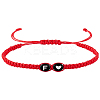 1Pc Adjustable Nylon Cord Braided Bracelets for Women Men BJEW-LP0001-31B-F-1
