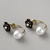 Alloy Flower Stud Earrings EJEW-WH0816-010G-A-1