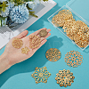 42Pcs 7 Styles Iron & Brass Filgree Joiners IFIN-UN0001-20-4
