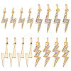 16Pcs 4 Styles Brass Pendants KK-GA0001-74-1