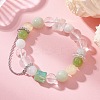 Natural Mixed Gemstone Beaded Stretch Bracelets for Women BJEW-TA00739-04-1