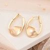 Rack Plating Brass Clear Cubic Zirconia Hoop Earrings EJEW-M090-01G-03-1