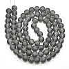 Baking Paint Transparent Glass Bead Strands GLAA-S031-6mm-12-2