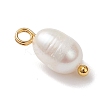 Natural Cultured Freshwater Pearl Rice Charms PALLOY-JF04643-01-4