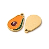 Fruit Seris 304 Stainless Steel Enamel Charms STAS-U060-03G-06-2