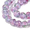 Handmade Luminous Lampwork Beads Strands LAMP-N037-01H-3