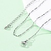 Brass Textured Bar Link Chain Necklaces NJEW-D302-65P-1