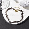 Natural Ice Obsidian Anklets AJEW-AN00592-08-2