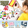 1150Pcs Pom Pom Yarn Pom Pom Balls and Wiggle Googly Eyes Cabochons DIY-YW0012-27-6