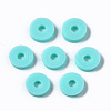 Handmade Polymer Clay Beads CLAY-R067-6.0mm-B20-2