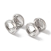 Brass Stud Earring Findings KK-U013-09P-1