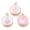 Brass Pendants ZIRC-I044-01-1