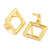 Brass Hoop Earring Findings with Latch Back Closure KK-M286-22G-2