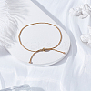 1Pc Stainless Steel Chain Anklet for Women AJEW-LP0006-48B-G-3