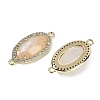 Natural Moonstone Faceted Oval Links G-B126-06G-02-2