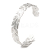 Non-Tarnish 304 Stainless Steel Cuff Bangles BJEW-K267-06P-3