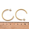 304 Stainless Steel Twist C-Shaped Stud Earrings EJEW-R017-03G-04-4