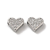 Brass Micro Pave Cubic Zirconia Beads KK-H487-03P-1