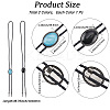 2Pcs 2 Colors PU Leather Lariat Necklace NJEW-GF0001-16-2