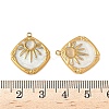 304 Stainless Steel Cat Eye Pendants STAS-V015-46G-3