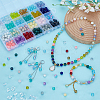 528Pcs 24 Styles Baking Paint Glass Beads DGLA-FG0001-01-5