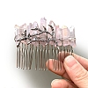Natural Crystal Hair Combs PW-WGC6E88-03-1