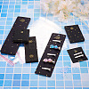 80Pcs 4 Style Rectangle Cardboard Jewelry Display Cards CDIS-YS0001-04-7
