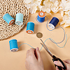 6 Rolls 6 Colors Round Waxed Polyester Cord YC-OC0001-04B-3
