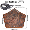 Adjustable Cowhide Cord Bracelet AJEW-WH0415-22B-03-2