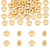 40Pcs Ion Plating(IP) 304 Stainless Steel Spacer Beads STAS-UN0059-33-1
