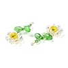 Glass Beaded Pendants GLAA-C028-06E-3