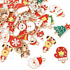 32Pcs 16 Styles Christmas Theme Alloy Enamel Pendants ENAM-TA0001-64-3